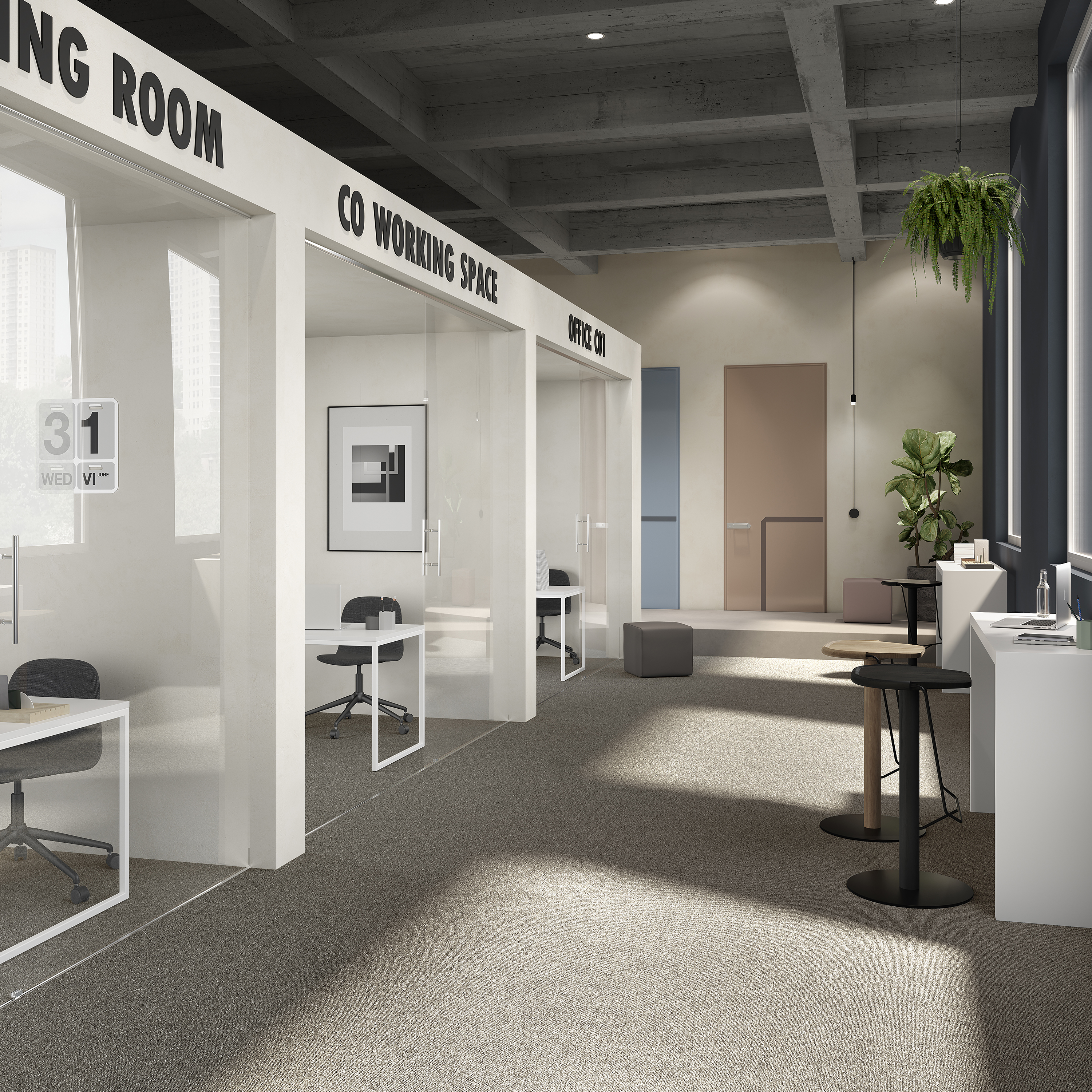 Ковровая плитка Medusa Tile 40 (500*500*5 мм) — купить в Южно-Сахалинске