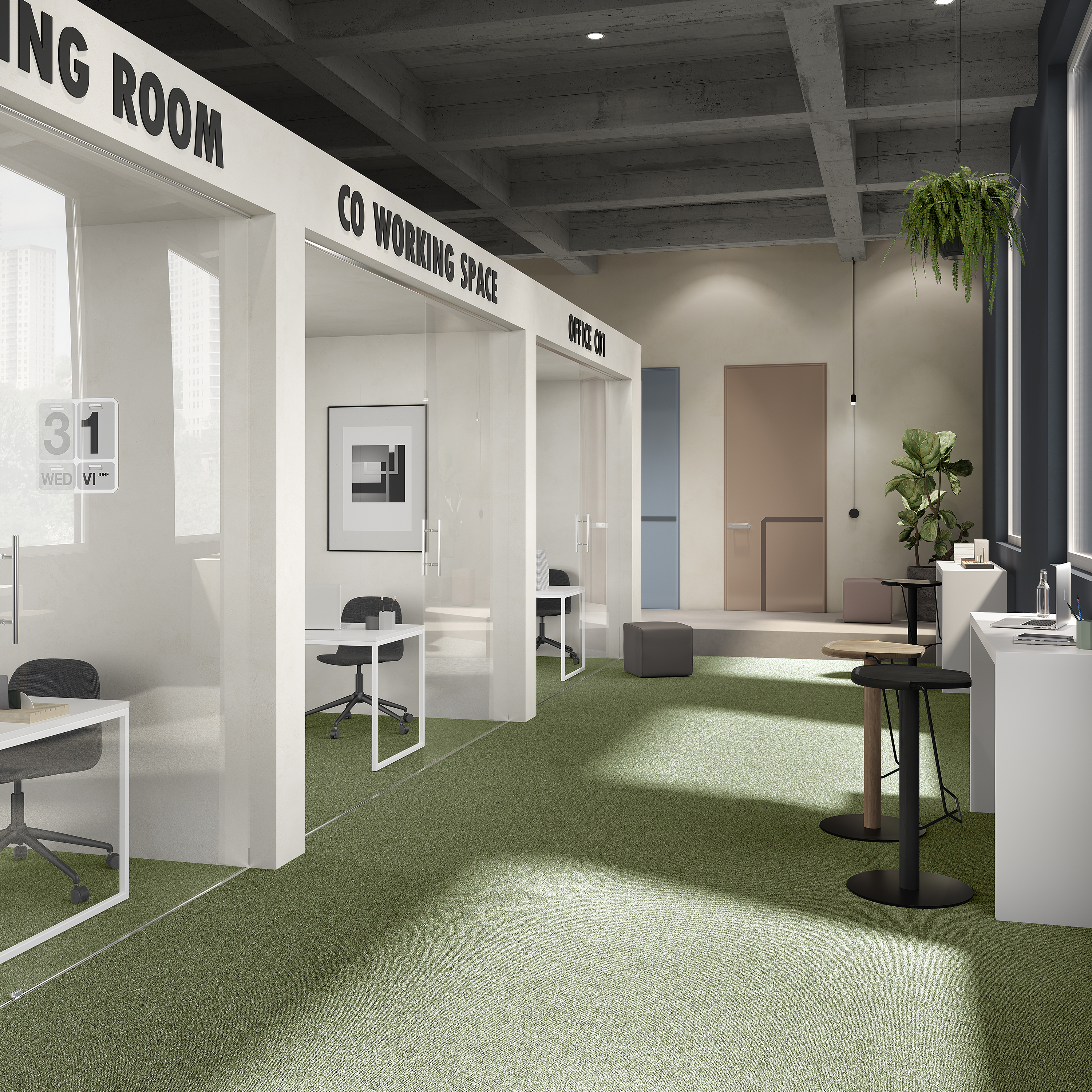 Ковровая плитка Medusa Tile 21 (500*500*5 мм) — купить в Южно-Сахалинске