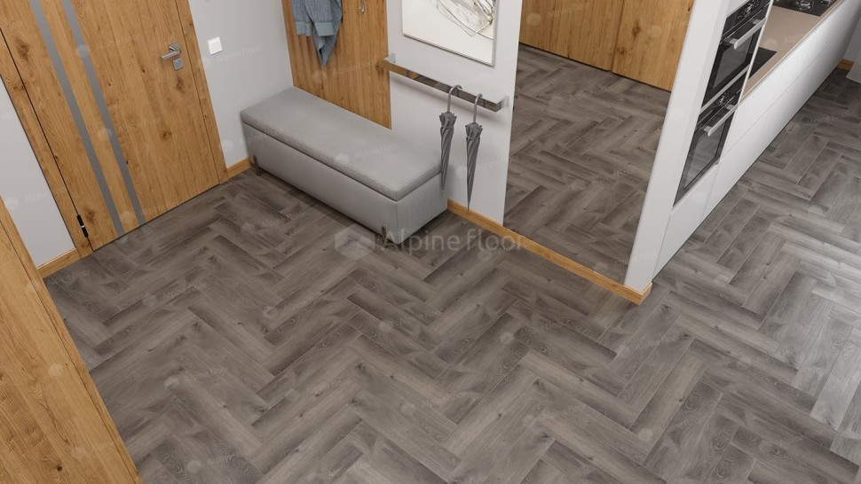 Виниловая плитка "Alpine Floor" Parquet LVT Дуб Мерга (590*118*2,5 мм) — купить в Южно-Сахалинске