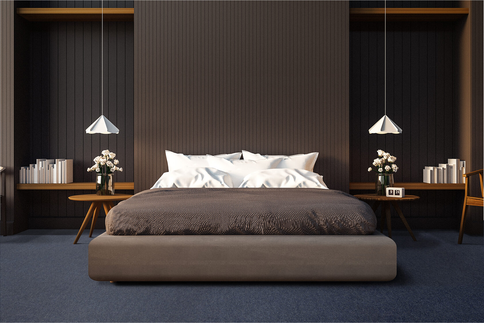 Ковровое покрытие "Bonkeel" Color Rib Blue Bottle 78 (ширина 1м/3м/4м) — купить в Южно-Сахалинске