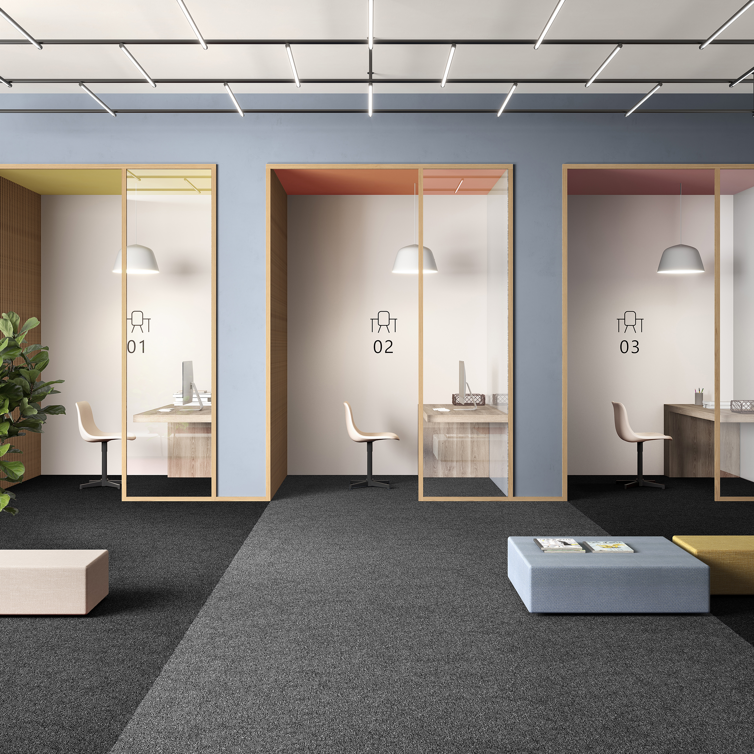 Ковровая плитка Medusa Tile 98 (500*500*5 мм) — купить в Южно-Сахалинске